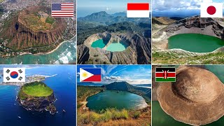 15 MIND BLOWING VOLCANIC CRATERS IN THE WORLD EARTHGENT [upl. by Lesde531]