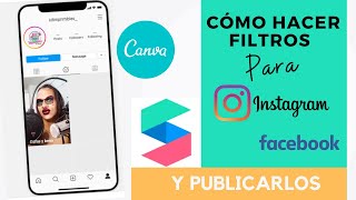 Cómo hacer FILTROS para INSTAGRAM con CANVA [upl. by Georgiana]