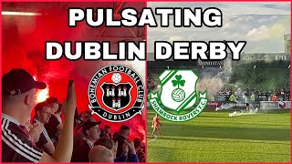 Bohemians 22 Shamrock Rovers  DUBLIN DERBY VLOG  Dalymount Park [upl. by Eicats]