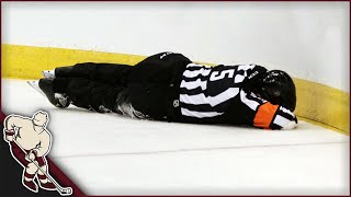 NHL Refs Getting Hit Part 1 [upl. by Piselli879]