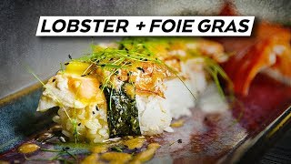 Foie and Lobster Nigiri [upl. by Yrekaz925]