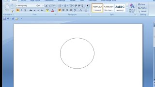 How to draw circle in word [upl. by Arondell]