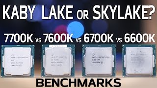 Kaby Lake vs Skylake Benchmarks 7600K and 7700K vs 6600K and 6700K [upl. by Siramay]