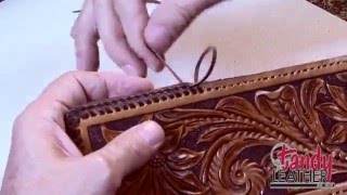 Learning Leathercraft with Jim Linnell – Lesson 13 Double Loop Lacing [upl. by Demitria143]