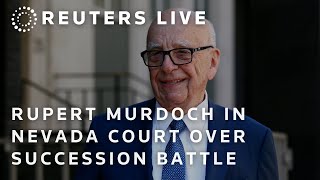 LIVE Media mogul Rupert Murdoch appears in Nevada court [upl. by Stulin]