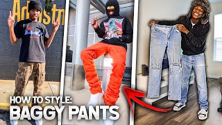 How To Style BAGGY JEANS Outfit Ideas [upl. by Ramuk]