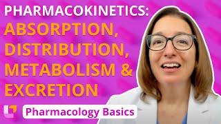 Pharmacokinetics Absorption Distribution Metabolism Excretion  Pharmacology Basics LevelUpRN [upl. by Llenehs]