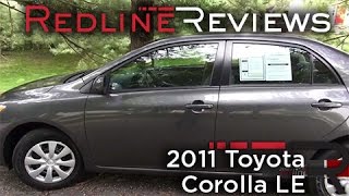 2011 Toyota Corolla LE Walkaround Review and Test Drive [upl. by Bray]