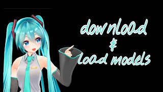 How to download and load an MMD Model [upl. by Leonid45]