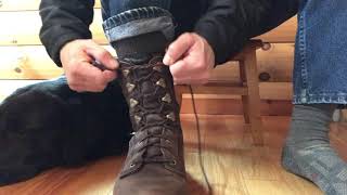 How To Lace A Boot With Lace Hooks [upl. by Natalee]