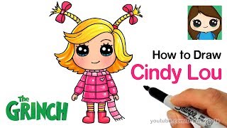 How to Draw Cindy Lou Who  The Grinch [upl. by Anayia]