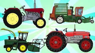 Agricultural machinery for Kids  Construction and Application of Agricultural Tractors for Kids [upl. by Phia]