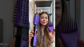 How to use a hot air brush to dry and style hair  The Knot Dr™ AllInOne Dryer Brush by Conair® [upl. by Riana553]