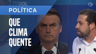 BOLSONARO E BOULOS TROCAM ACUSAÇÕES EM DEBATE  ESQUENTOU [upl. by Htebzil]