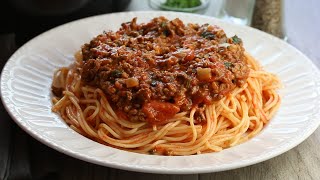 Quick amp Easy Spaghetti Bolognese [upl. by Aonehc412]