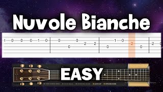 Ludovico Einaudi  Nuvole Bianche  Guitar tutorial TAB [upl. by Sadella363]