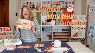 Quick Quilted Mug Rug Tutorial [upl. by Sharleen]