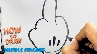 How to Draw Middle Finger  Easy Drawing  Cool Drawing [upl. by Aniled]