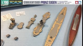 1700 TAMIYA PRINZ EUGEN BUILD PART 2 [upl. by Wohlert]