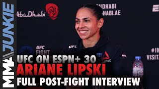 Ariane Lipski Queen of Violence back after kneebar  UFC on ESPN 30 postfight interview [upl. by Oscar]