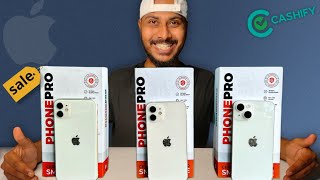 Refurbished iPhone 11 12 14  Three superb condition Cashify iPhone Unboxing [upl. by Leesa]