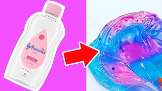 NO GLUE Baby Oil Slime How To Make Slime with Baby Oil [upl. by Lledner482]