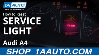 How to Reset Service Light 0409 Audi A4 [upl. by Millwater]