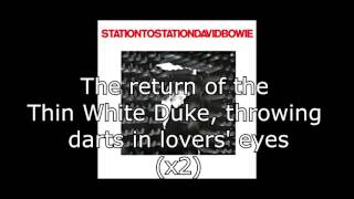 Station to Station  David Bowie  Lyrics [upl. by Ahsets]