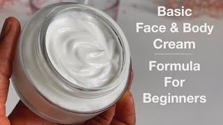 How To Formulate Simple Day amp Night Moisturising Cream  Formula For Beginners Face amp Body Cream [upl. by Rodablas]