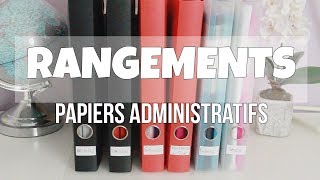 ASTUCES ET ORGANISATION PAPIERS ADMINISTRATIFS [upl. by Nary]