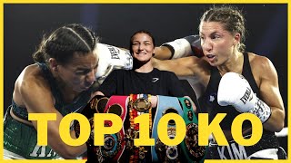 10 MEILLEURS KO BOXE FÉMININE 🥊💥  TOP 10 BEST KNOCKOUTS FEMALE BOXING [upl. by Grenier]