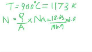 Materials science vacancies example problem [upl. by Ideih]