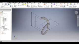 Autodesk Inventor 2016 Spiral amp Flat Pattern [upl. by Pryor303]