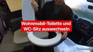 Wohnmobil Toilette und WCSitz auswechseln  DIY 235 [upl. by Josey207]