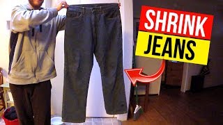 How To Easily Shrink your Jeans Jonny DIY [upl. by Bee]