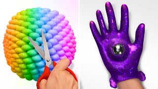 SATISFYING SLIME HACKS  Relaxing ASMR video by 5Minute Crafts [upl. by Nnaylime880]