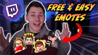 How To Make Twitch Emotes For FREE Fast And Easy [upl. by Eleanor]