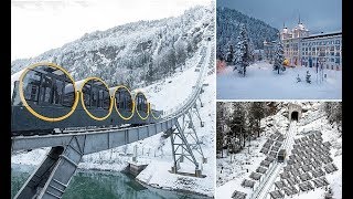 Worlds steepest funicular railway to open in Switzerland [upl. by Eerased]