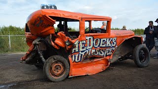 Banger Racing  Blue Oyster Trophy Weekender 2018  Speedway Emmen Full Video [upl. by Hareenum]