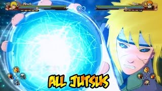 Naruto Shippuden Ultimate Ninja Storm 4  All Jutsus [upl. by Sand588]