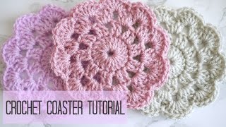 CROCHET how to crochet a coaster  Bella Coco [upl. by Korry]