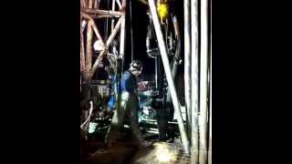 Drilling rig freak accident [upl. by Dutchman]