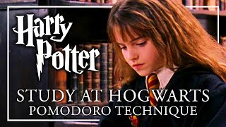 STUDY AT HOGWARTS  Pomodoro  ASMR  Music Breaks  Study with me Harry Potter Peaceful Relaxing [upl. by Yecnahc]