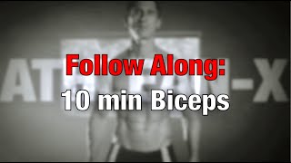 ATHLEANX  Follow Along Home 10 min Biceps Workout [upl. by Gabriel]