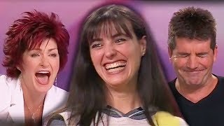 Funniest Audition EVER Sharon Osbourne amp Simon Cowell Cry With Laughter [upl. by Analeh]