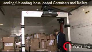 LoadingUnloading loose loaded Containers and Trailers using Vaculex ParceLift [upl. by Ecnerol974]