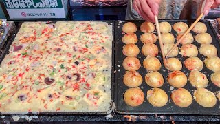 Japanese street food  TAKOYAKI たこ焼き [upl. by Eimerej446]