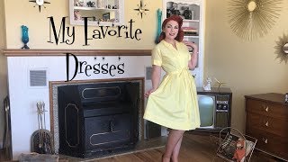 My FAVORITE DressesVintage 1950s [upl. by Ewell]