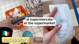 Italian Vocabulary and Pronunciation at the Supermarket ITA audio subs [upl. by Maillliw800]