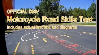 DMV Motorcycle Road Skills Test  OFFICIAL Test instruction [upl. by Nrubloc547]